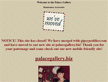 Tablet Screenshot of palacegallery.net